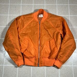 Fear of God FOG Collection Two Men's Orange Bomber Jacket 2016-2017 SZ Small